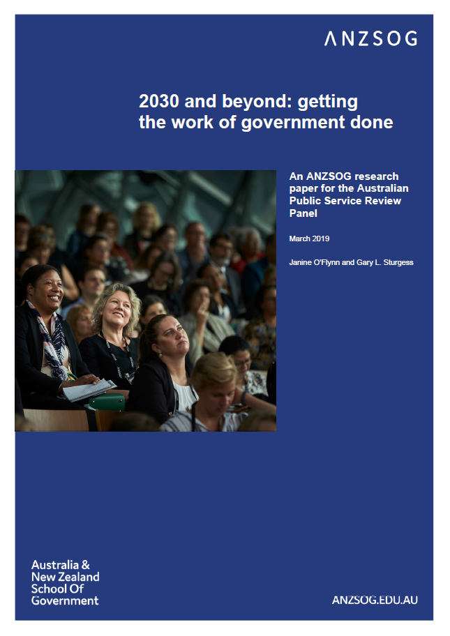 2030 and beyond: getting the work of government done (cover)