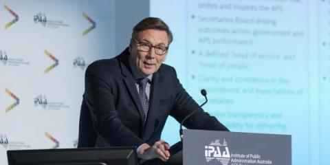 David Thodey speaks at the Institute of Public Administration